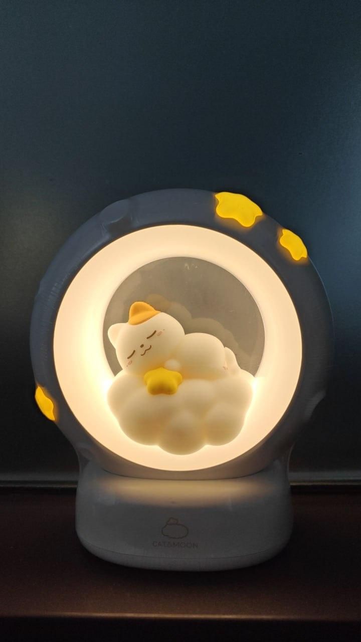 Sleeping Cat LED Night Light Lamp with Touch Control