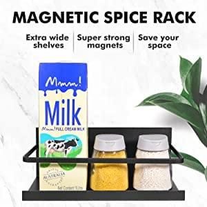 Kitchen Storage Magnetic Corner Shelf Side Rack (Pack of 1)