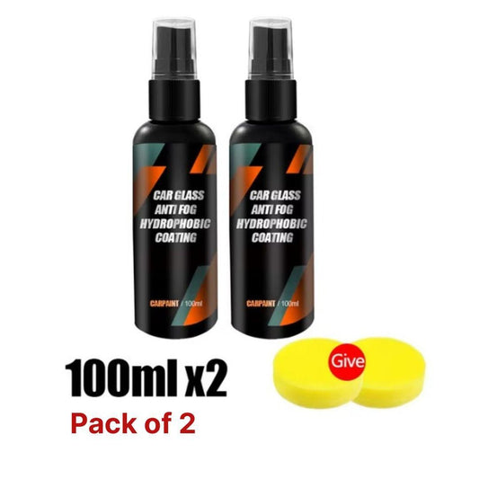 Car Glass Anti-Fog Hydrophobic Coating 100ML (Pack of 2)